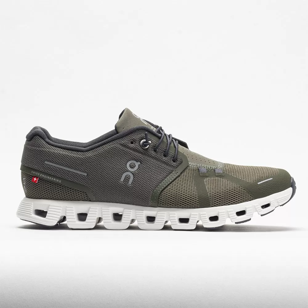 On Running On Cloud 5 Men's Olive/White 3 On Running On Cloud 5 Men's Olive/White