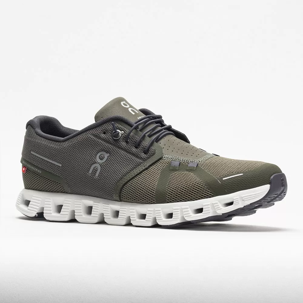 On Running On Cloud 5 Men's Olive/White 7 On Running On Cloud 5 Men's Olive/White - Image 5