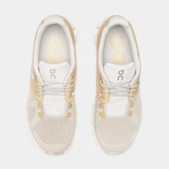 On Running Cloud 5 Fuse Womens Running Shoes (Savannah/Pearl) -Sale On Shoes 14ca7a209208e8bded130ab96a6e7962