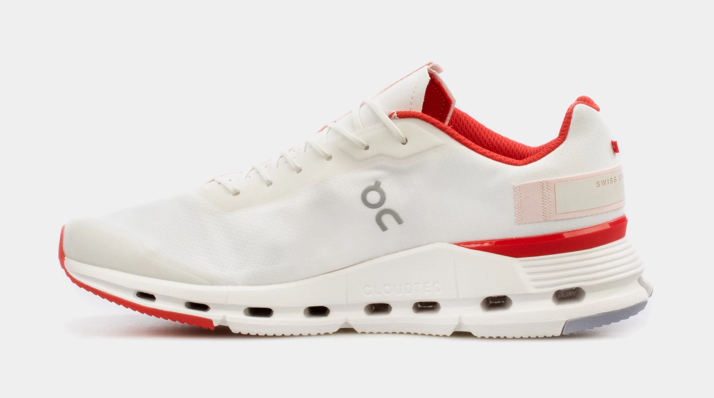 On Running Cloudnova Form Mens Running Shoes (White/Red) 4 On Running Cloudnova Form Mens Running Shoes (White/Red) - Image 2