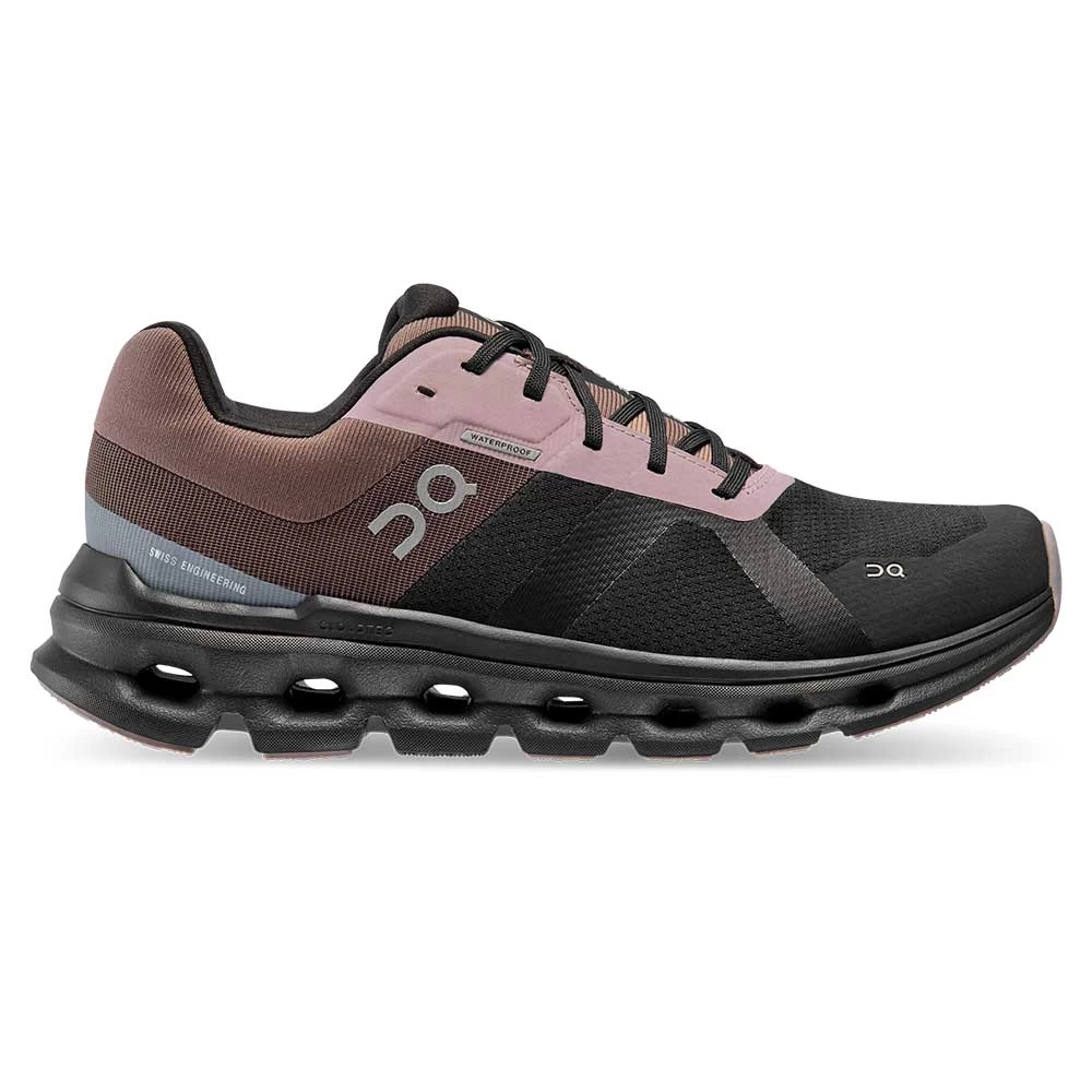 On Running Women's Cloudrunner Waterproof Running Shoe - Black/Grape - Regular (B) 3 On Running Women's Cloudrunner Waterproof Running Shoe - Black/Grape - Regular (B)