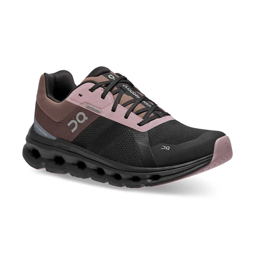 On Running Women's Cloudrunner Waterproof Running Shoe - Black/Grape - Regular (B) 4 On Running Women's Cloudrunner Waterproof Running Shoe - Black/Grape - Regular (B) - Image 2