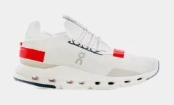 On Running Cloudnova White Red Mens Running Shoes (White)