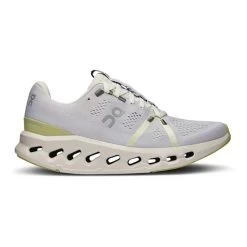 On Running Women's Cloudsurfer Running Shoe - White/Sand - Regular (B)
